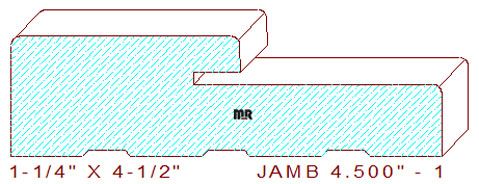 Door Jamb 4-1/2" - 1 Door Jamb 4-1/2" - 1