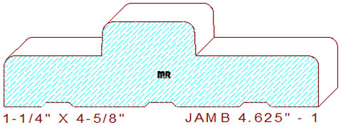 Door Jamb 4-5/8" - 1 Door Jamb 4-5/8" - 1