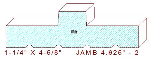 Door Jamb 4-5/8" - 2 Door Jamb 4-5/8" - 2