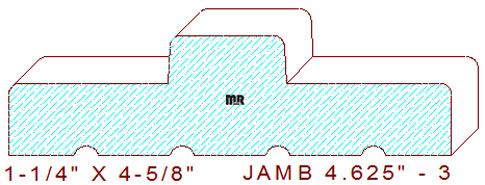 Door Jamb 4-5/8" - 3 Door Jamb 4-5/8" - 3