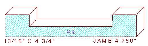 Door Jamb 4-3/4" Door Jamb 4-3/4"