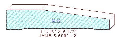 Door Jamb 5-1/2" - 2 Door Jamb 5-1/2" - 2