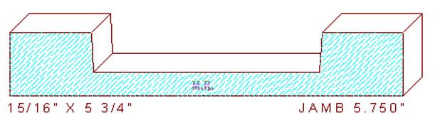 Door Jamb 5-3/4" Door Jamb 5-3/4"