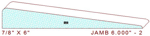 Door Jamb 6" - 2 Door Jamb 6" - 2