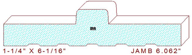 Door Jamb 6-1/16" Door Jamb 6-1/16"