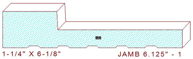 Door Jamb 6-1/8" - 1 Door Jamb 6-1/8" - 1