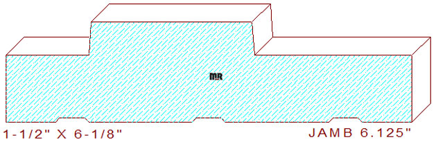 Door Jamb 6-1/8" Door Jamb 6-1/8"