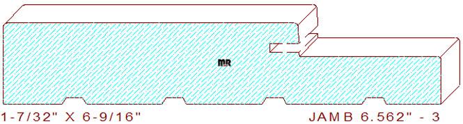 Door Jamb 6-9/16" - 3 Door Jamb 6-9/16" - 3