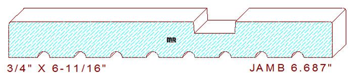 Door Jamb 6-11/16" Door Jamb 6-11/16"