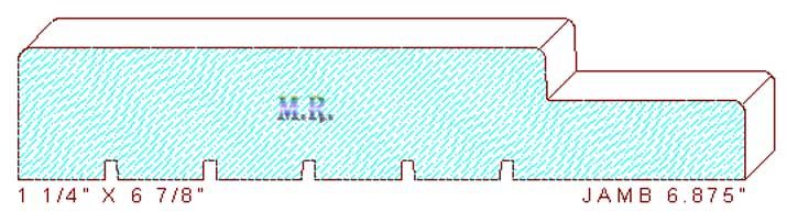 Door Jamb 6-7/8" Door Jamb 6-7/8"