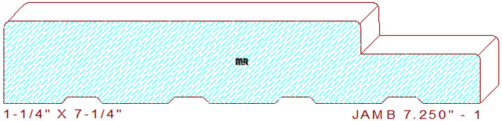 Door Jamb 7-1/4" - 1 Door Jamb 7-1/4" - 1