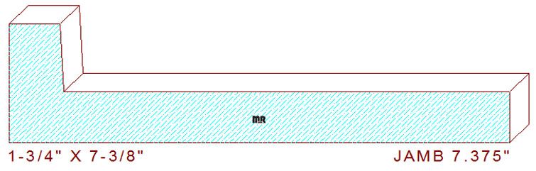 Door Jamb 7-3/8" Door Jamb 7-3/8"