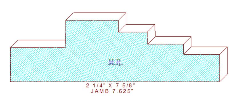 Door Jamb 7-5/8" Door Jamb 7-5/8"
