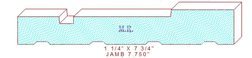 Door Jamb 7-3/4" Door Jamb 7-3/4"