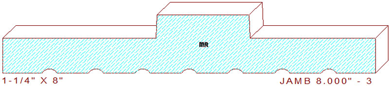 Door Jamb 8" - 3 Door Jamb 8" - 3