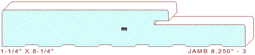 Door Jamb 8-1/4" - 3 Door Jamb 8-1/4" - 3