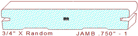 Door Jamb 3/4" - 1 Door Jamb 3/4" - 1