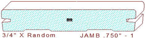 Door Jamb 3/4" - 1