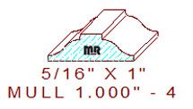 Mullion/Muntin Moulding 1" - 4