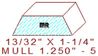 Mullion/Muntin Moulding 1-1/4" - 5 Mullion/Muntin Moulding 1-1/4" - 5