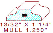 Mullion/Muntin Moulding 1-1/4" 