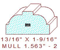 Mullion/Muntin Moulding 1-9/16" - 2