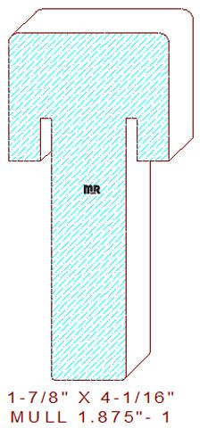 Mullion/Muntin Moulding 1-7/8" - 1 Mullion/Muntin Moulding 1-7/8" - 1