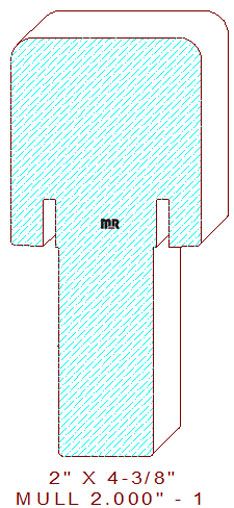 Mullion/Muntin Moulding 2" - 1 Mullion/Muntin Moulding 2" - 1