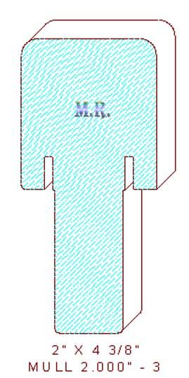 Mullion/Muntin Moulding 2" - 3 Mullion/Muntin Moulding 2" - 3