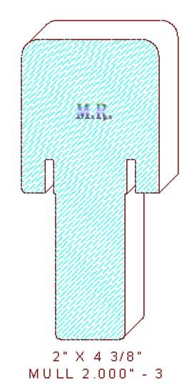 Mullion/Muntin Moulding 2" - 3