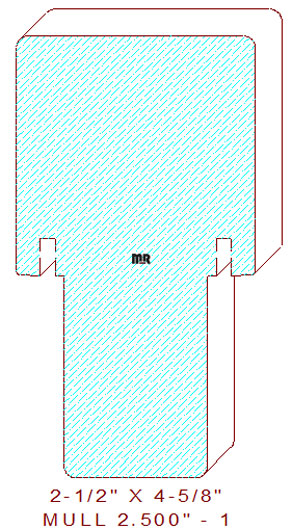 Mullion/Muntin Moulding 2-1/2" - 1