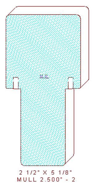 Mullion/Muntin Moulding 2-1/2" - 2