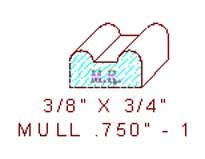 Mullion/Muntin Moulding 3/4" - 1