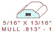 Mullion/Muntin 13/16" - 1 Mullion/Muntin 13/16" - 1