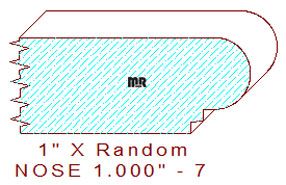 Nosing 1" - 7 Nosing 1" - 7