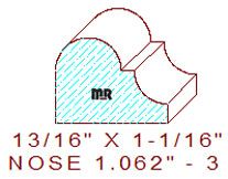 Nosing 1-1/16" - 3 Nosing 1-1/16" - 3