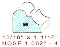 Nosing 1-1/16" - 4 Nosing 1-1/16" - 4