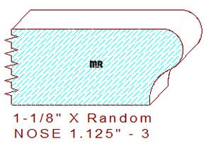 Nosing 1-1/8" - 3 Nosing 1-1/8" - 3
