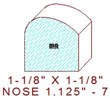 Nosing 1-1/8" - 7 Nosing 1-1/8" - 7