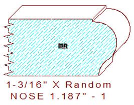 Nosing 1-3/16" - 1 Nosing 1-3/16" - 1