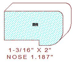 Nosing 1-3/16" Nosing 1-3/16"
