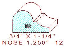 Nosing 1-1/4" - 12 Nosing 1-1/4" - 12