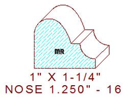 Nosing 1-1/4" - 16 Nosing 1-1/4" - 16
