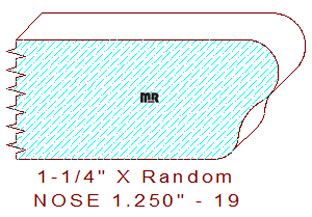 Nosing 1-1/4" - 19 Nosing 1-1/4" - 19
