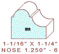 Nosing 1-1/4" - 6 Nosing 1-1/4" - 6