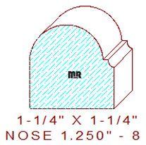 Nosing 1-1/4" - 8 Nosing 1-1/4" - 8