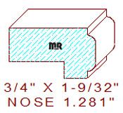 Nosing 1-9/32"