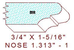 Nosing 1-5/16" - 1