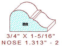 Nosing 1-5/16" - 2 