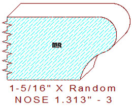 Nosing 1-5/16" - 3 Nosing 1-5/16" - 3